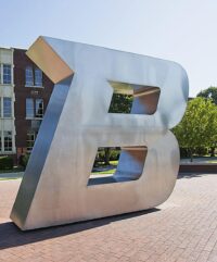 Boise State B sculpture