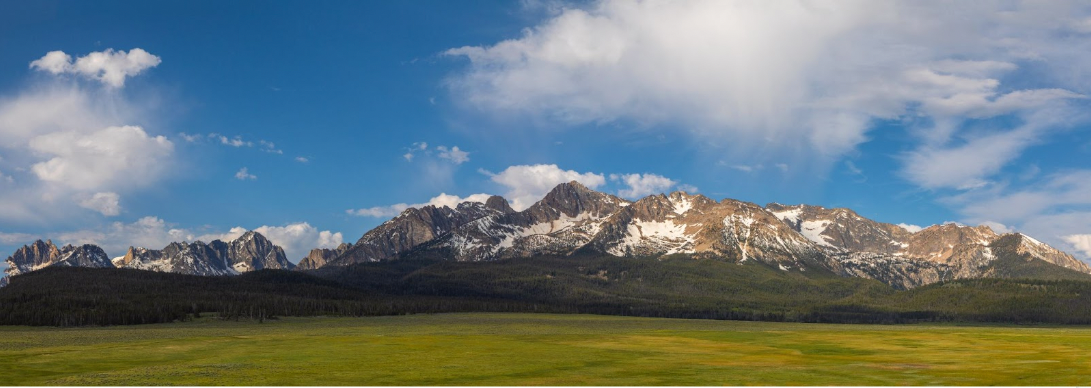 Sawtooth range landscape