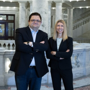 May and Fry at the Statehouse