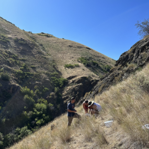 Students collect carbon samples from Idaho rangelands