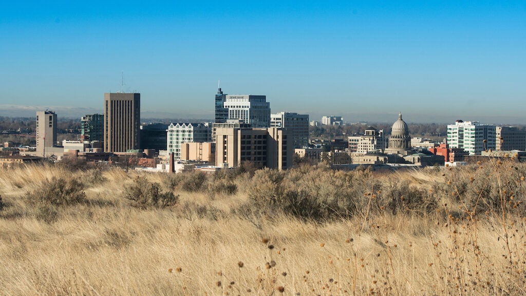 The Boise downtown cityscape.