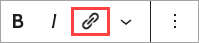 Link icon in toolbar