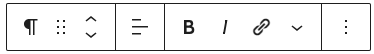 Paragraph Block Toolbar