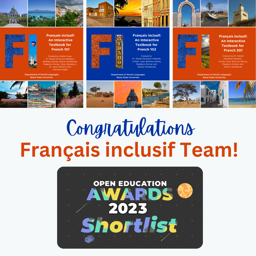 Congratulations Francais inclusif team! graphic