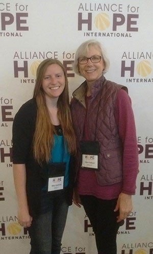 Abby Lipschultz and Karen Godard at the Alliance for Hope conference
