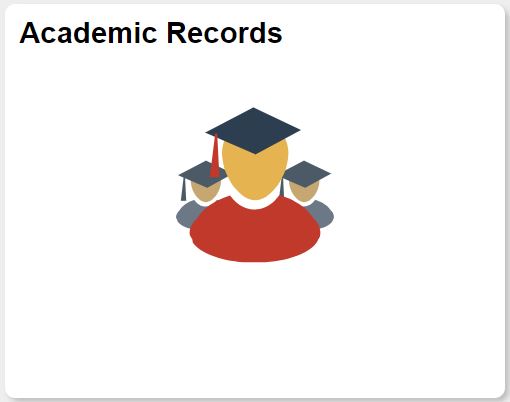 screenshot of academic records tile