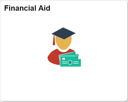 screenshot of financial aid tile