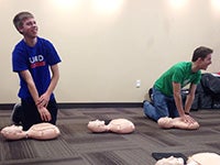 CPR training at COBE Boise State University 2-1-2016