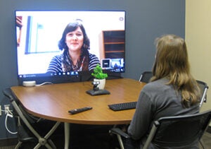 Skype Room in COBE Career Services