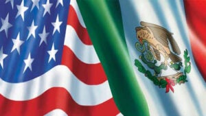 image of US's flag and Mexico's flag